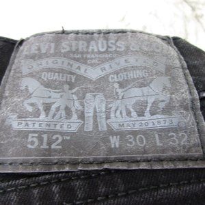 Levi's 512 Black W30 L32